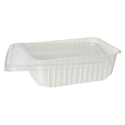 Deckel für Verpackungsbecher, PP 0,7 cm x 18,6 cm x 13,3 cm transparent