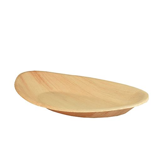 Teller, Palmblatt "pure" oval 26 cm x 17 cm x 2,5 cm