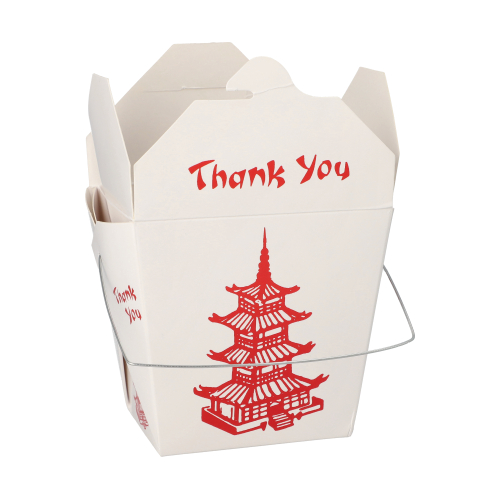 Snackboxen mit Henkel "ASIA" eckig 950 ml 10,9 cm x 8,9 cm x 6,8 cm "Temple"
