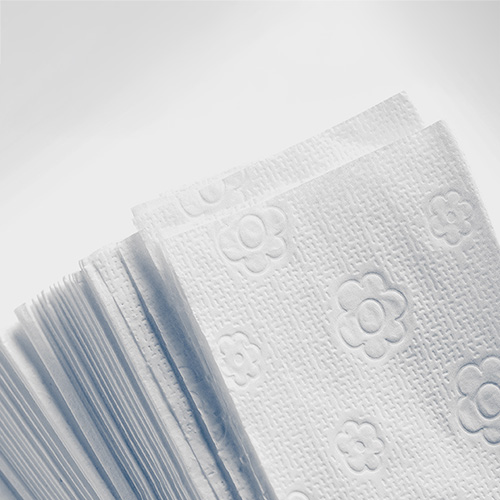 Blatt Handtuchpapier V-Falz 23 cm x 25 cm weiss "Eco" 2-lagig (20x160)