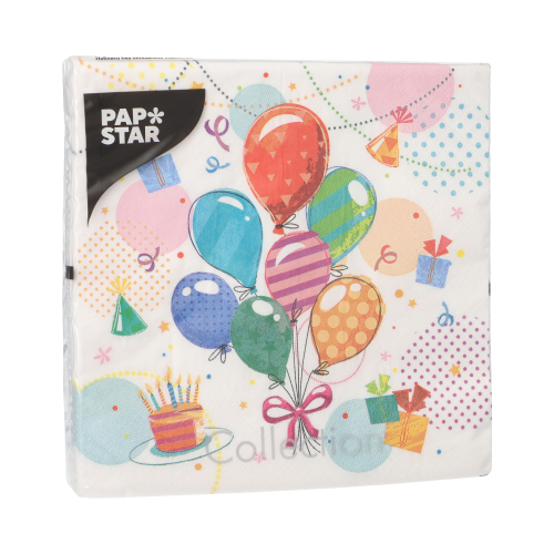 Servietten, 3-lagig 1/4-Falz 33 cm x 33 cm "Fete"
