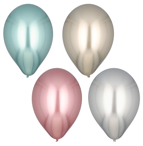 Luftballons Ø 33 cm farbig sortiert "Shiny" large