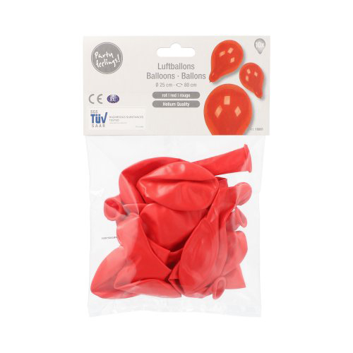 Luftballons Ø 25 cm rot