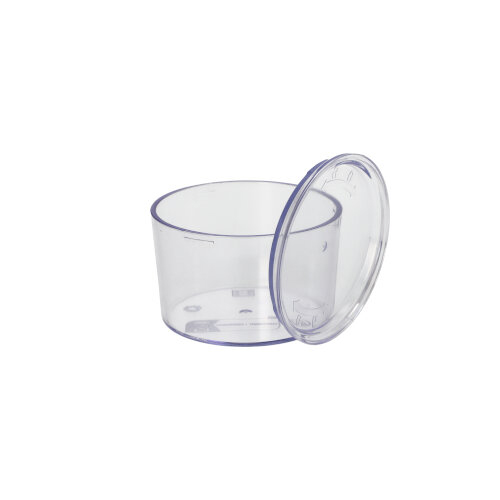 Mehrweg-Becher + Deckel rund 190 ml Ø 8 cm · 5,4 cm transparent "Cella"