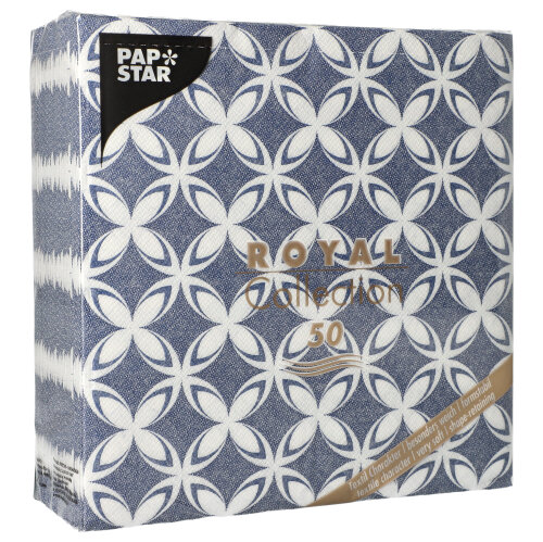 Servietten "ROYAL Collection" 1/4-Falz 40 cm x 40 cm "Delft"