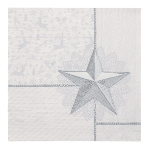 Servietten "ROYAL Collection" 1/4-Falz 40 cm x 40 cm weiss "Rising Star"