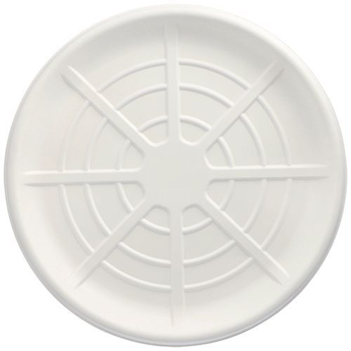 Servierplatten, Zuckerrohr "pure" rund Ø 47 cm weiss für Meeresfrüchte Servierplatten, Zuckerrohr "pure" rund Ø 47 cm weiss für Meeresfrüchte