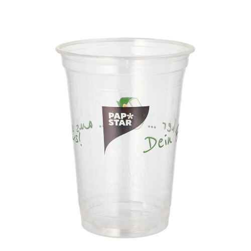 Trinkbecher PLA 0,4 l Ø 9,5 cm · 12,7 cm "Becher aus Mais"