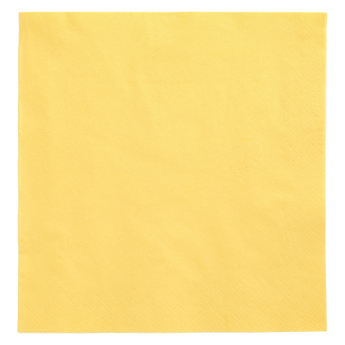 Servietten, 3-lagig 1/4-Falz 40 cm x 40 cm gelb