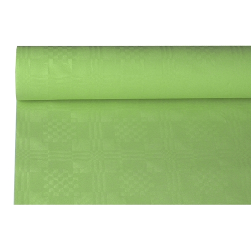 Papiertischtuch mit Damastprägung 8 m x 1,2 m olive