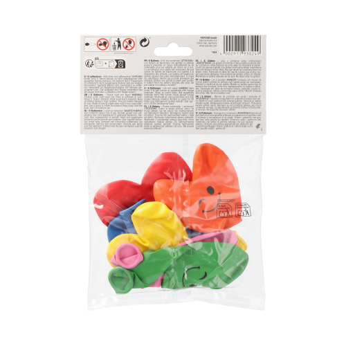 Luftballons Ø 28 cm farbig sortiert "Heart - Blinky" large
