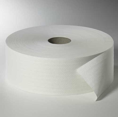 Rollen Toilettenpapier, 2-lagiges Tissue Ø 26,5 cm · 420 m x 10 cm weiss "Maxi Rollen" Großrolle