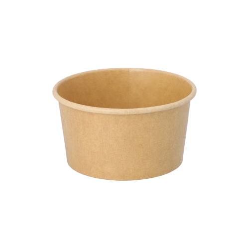 Eisbecher, Pappe rund 200 ml Ø 9,2 cm · 5 cm braun