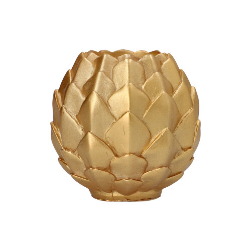 Kugelkerze Ø 10 cm gold "Pine Cone"