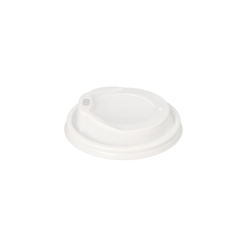 Dom-Deckel, PS "To Go" Ø 8 cm · 2,4 cm weiss