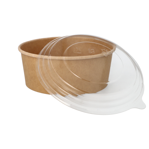 Salatschalen, Pappe rund 750 ml Ø 15 cm · 6 cm braun