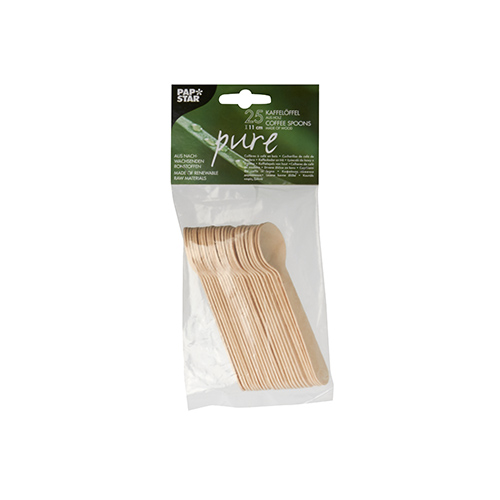 Kaffeelöffel, Holz "pure" 11 cm