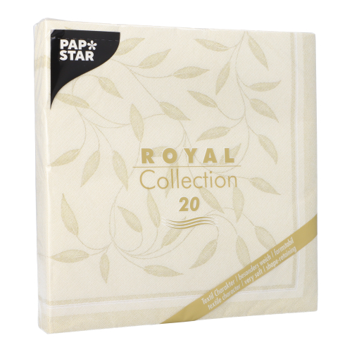 Servietten "ROYAL Collection" 1/4-Falz 40 cm x 40 cm champagner "New Mediterran"