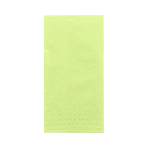 Servietten, 3-lagig 1/8-Falz 33 cm x 33 cm limonengrün