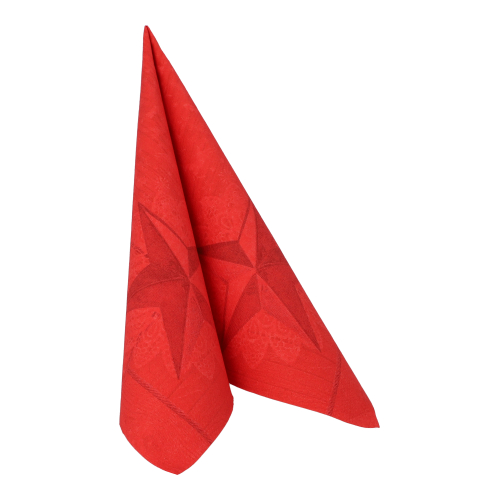 Servietten "ROYAL Collection" 1/4-Falz 40 cm x 40 cm rot "Rising Star"