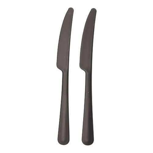 "Circulware" Mehrweg-Messer PP-MF 19,7 cm schwarz "Gaia" extra stabil