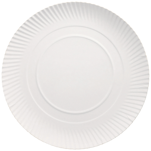 Teller, Pappe "pure" rund Ø 34 cm · 3 cm weiss