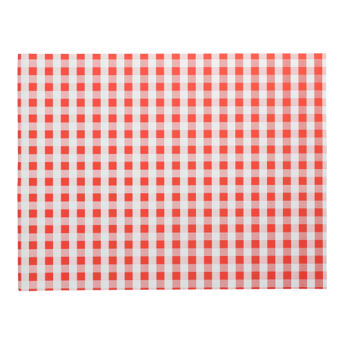 Tischsets, Papier 30 cm x 40 cm rot "Vichy Karo"