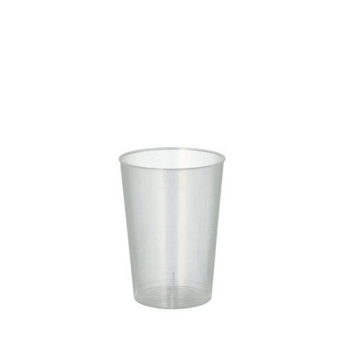 Mehrweg-Trinkbecher PP 0,1 l Ø 5,2 cm · 7,4 cm transluzent