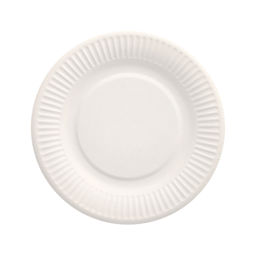 Teller, Pappe rund Ø 18 cm weiss