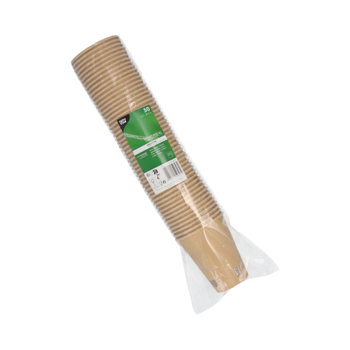 Trinkbecher, Pappe 0,3 l Ø 9 cm · 11 cm braun