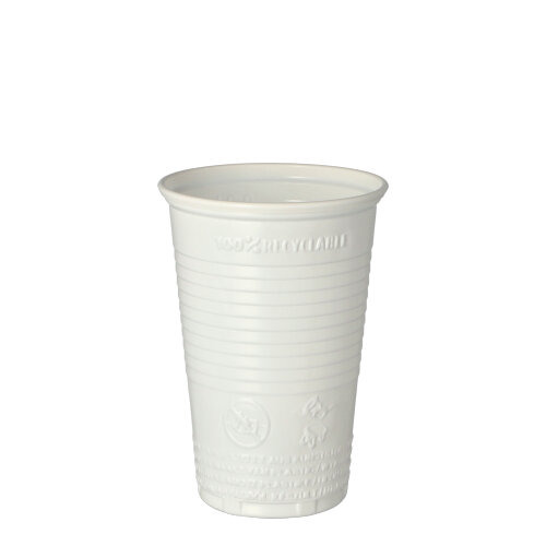 Trinkbecher, PP 0,2 l Ø 7,03 cm · 9,9 cm weiss