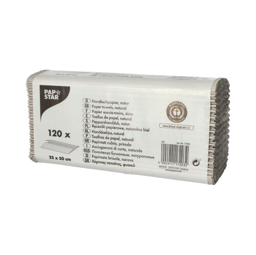 Blatt Handtuchpapier C-Falz 51 cm x 24 cm natur 1-lagig