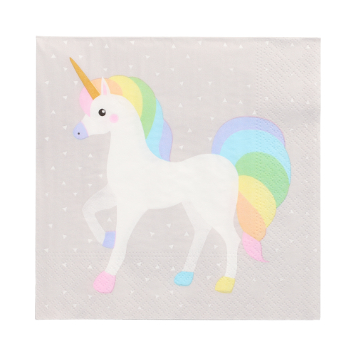 Servietten, 3-lagig 1/4-Falz 33 cm x 33 cm "Unicorn"