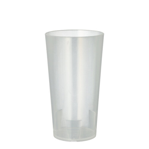 Mehrweg-Trinkbecher 0,3 l Ø 7 cm · 13 cm transluzent unzerbrechlich Mehrweg-Trinkbecher 0,3 l Ø 7 cm · 13 cm transluzent unzerbrechlich
