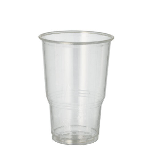 Kaltgetränkebecher, PLA "pure" 0,25 l Ø 7,8 cm · 11 cm glasklar mit Schaumrand