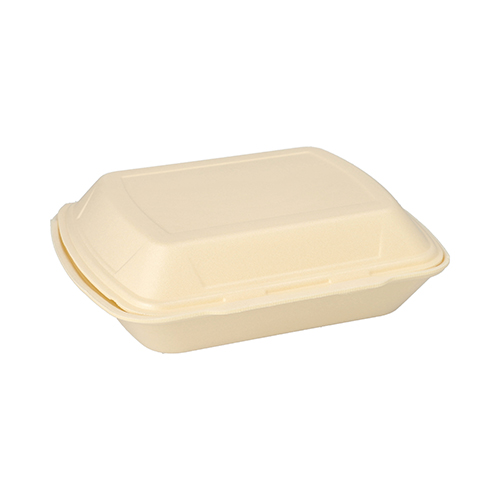 Menüboxen mit Klappdeckel, XPS 3-geteilt 7,5 cm x 24,3 cm x 20,8 cm creme