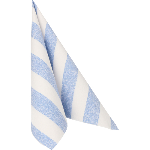 Servietten "ROYAL Collection" 1/4-Falz 40 cm x 40 cm blau "Lines"