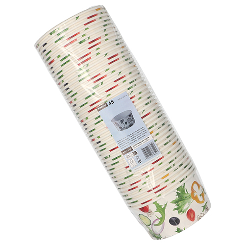 Salatschalen, Pappe "To Go" 1 l Ø 15 cm · 7,5 cm "Salad"