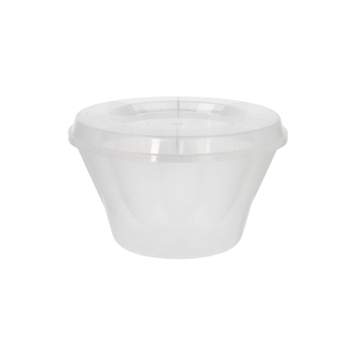 Mehrweg-Deckel Ø 11 cm · 1,3 cm transparent für Eis- und Dessertschalen