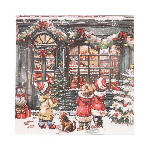 Servietten, 3-lagig 1/4-Falz 33 cm x 33 cm "It looks like Christmas"