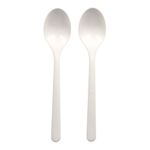 "Circulware" Mehrweg-Löffel PP-MF 18,5 cm weiss extra stabil