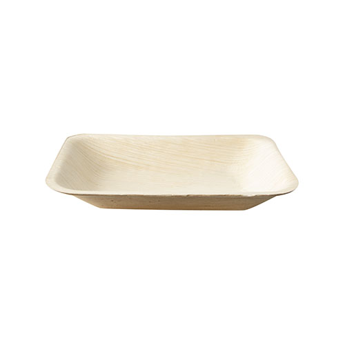 Tabletts, Palmblatt "pure" eckig 16 cm x 12 cm x 2,5 cm
