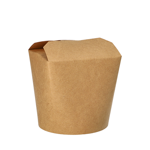 Snackboxen, Pappe rund 750 ml 9,6 cm x 9,8 cm x 8,6 cm braun