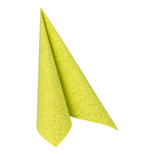 Servietten "ROYAL Collection" 1/4-Falz 40 cm x 40 cm limonengrün "Casali"