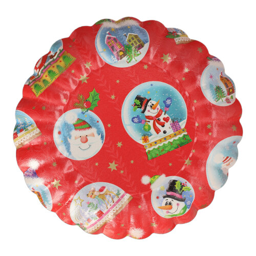 Präsentierschalen-Weihnachten Ø 23 cm "verschiedene Weihnachtsdekore"