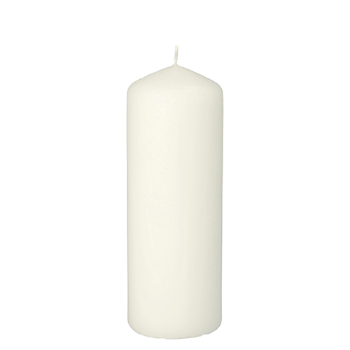 Stumpenkerze Ø 60 mm · 165 mm weiss