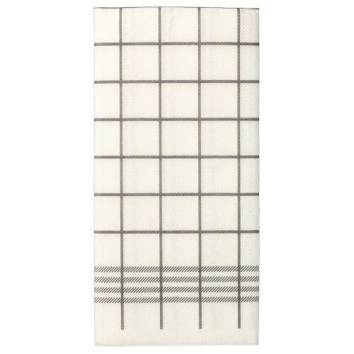 Servietten, 2-lagig "PUNTO" 1/8-Falz 39 cm x 40 cm grau "Kitchen Towel"