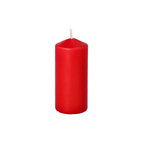 Stumpenkerzen Ø 40 mm · 90 mm rot