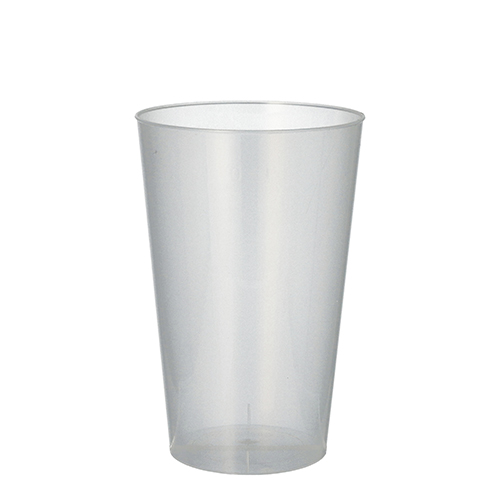 Mehrweg-Trinkbecher PP 0,4 l Ø 8,6 cm · 13 cm transluzent
