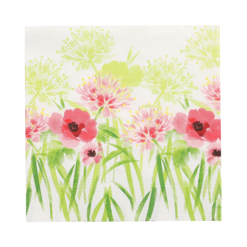 Servietten, 3-lagig 1/4-Falz 33 cm x 33 cm "Summer Breeze"